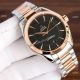 Copy Omega Seamaster 2-Tone Rose Gold Men Watch Simple Style (2)_th.jpg